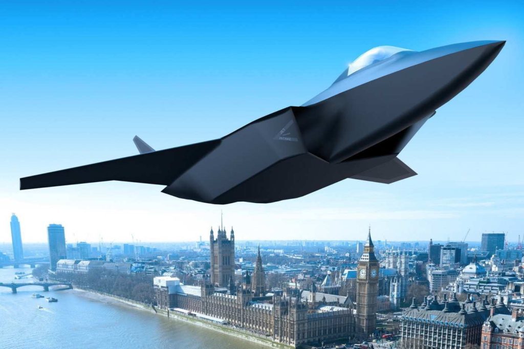 An artist's impressions of the GCAP fighter jet. Image via BAE Systems.