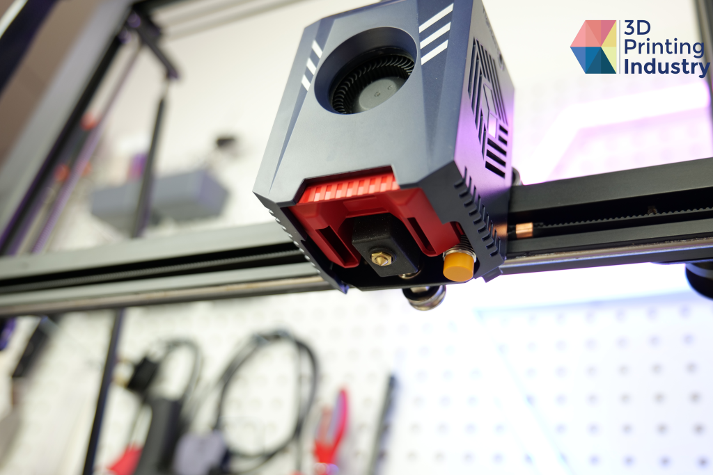 The Kobra 2 Max’s extruder. Photo by 3D Printing Industry.