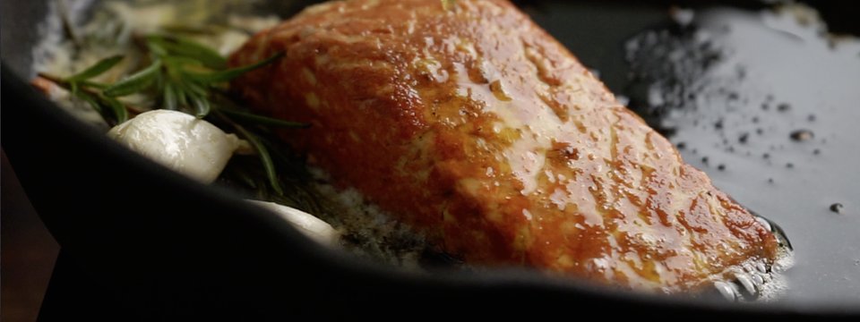 "FILET - با الهام از ماهی قزل آلا" اولین غذای پرینت سه بعدی جهان در یک سوپرمارکت.  عکس از طریق Revo Foods.