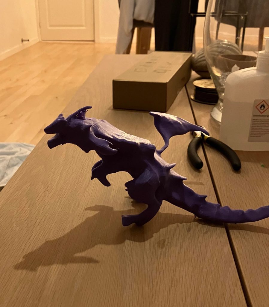 The 3D printed dragon model. Photo via Mrblindguardian copy