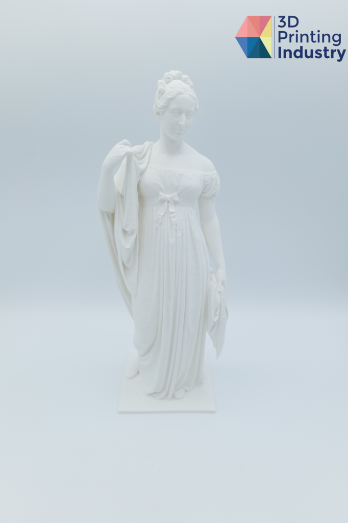 3D printed statue and scanned results. Photos and images by 3D Printing Industry.
