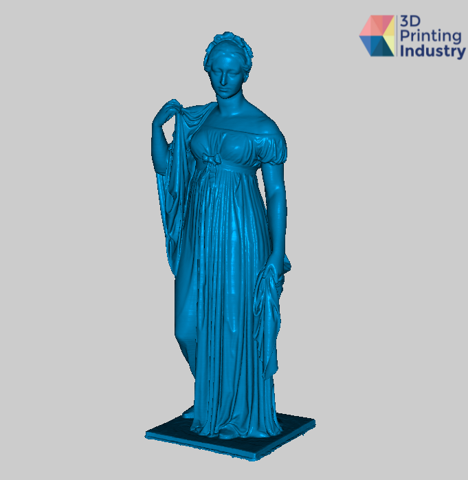 Seal 3D printed statue and scanned results. Photos and images by 3D Printing Industry.