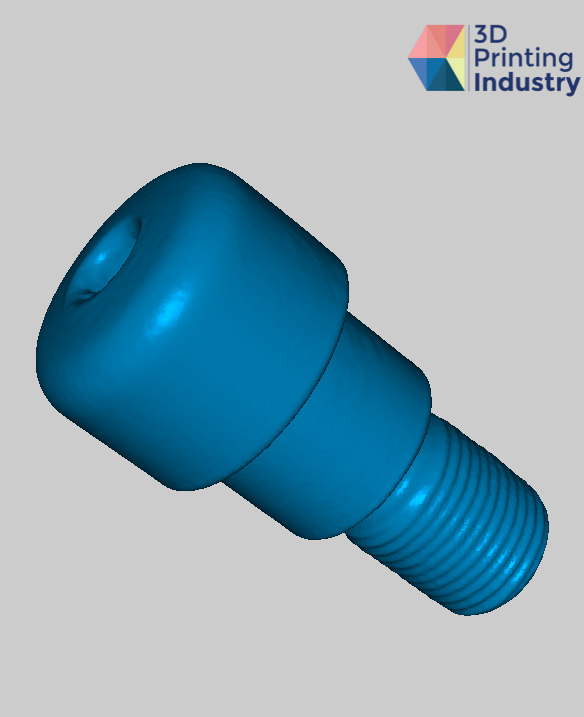 Handle bar end mount object and 3D scan result. Photo and images by 3D Printing Industry