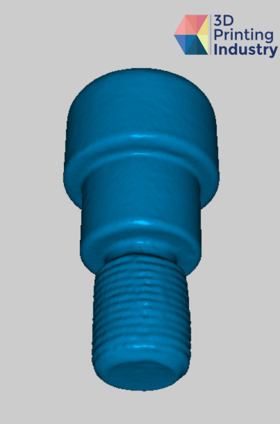 Handle bar end mount object and 3D scan result. Photo and images by 3D Printing Industry