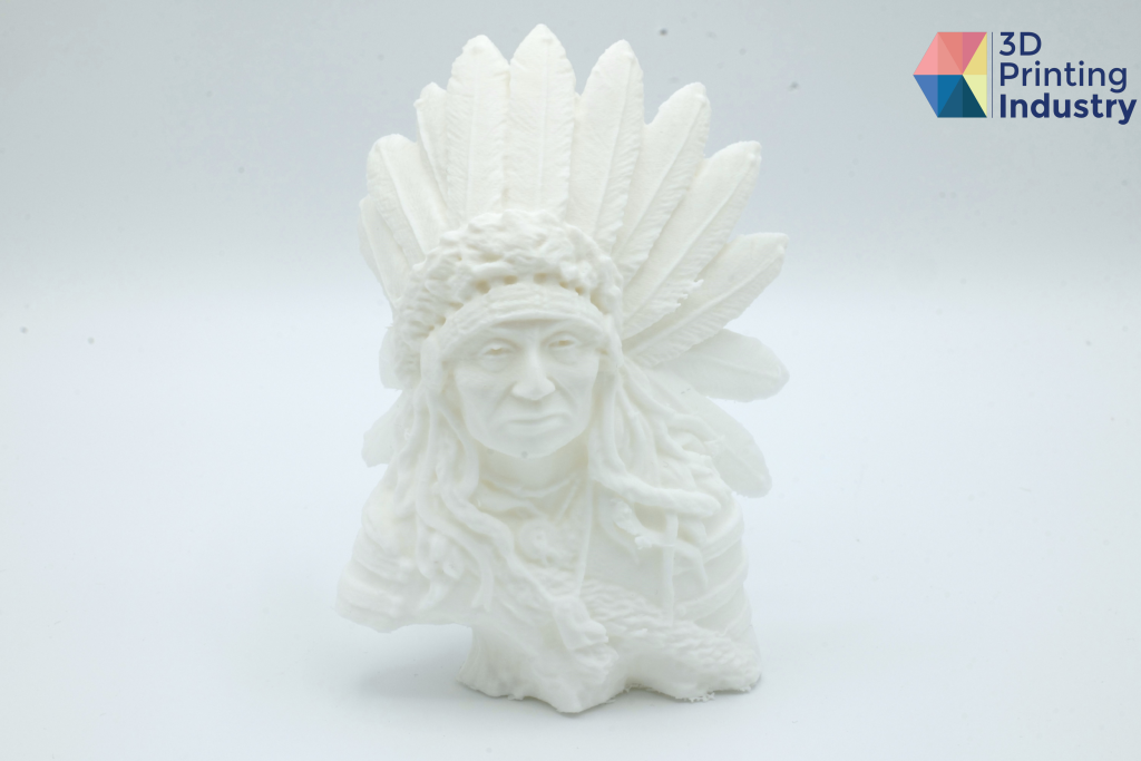Native American sculpture 3D scan results and 3D printed model. Images by 3D Printing Industry