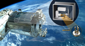 The world’s first metal 3D printer for space is on its way to the ISS. Photo via Airbus.