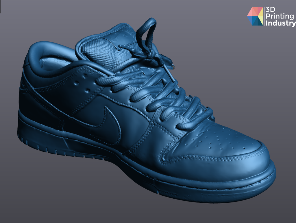 3D scan result of Nike Dunk Trainer. Image via 3D Printing Industry.