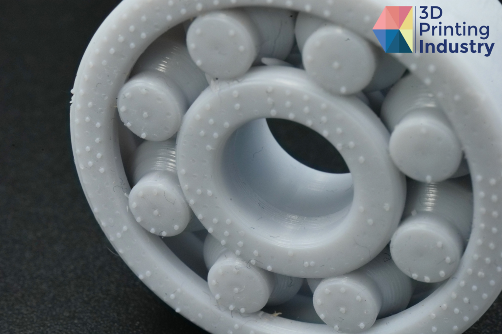 UltraCraft Reflex 3D print-in-place bearing. Photos by 3D Printing Industry.