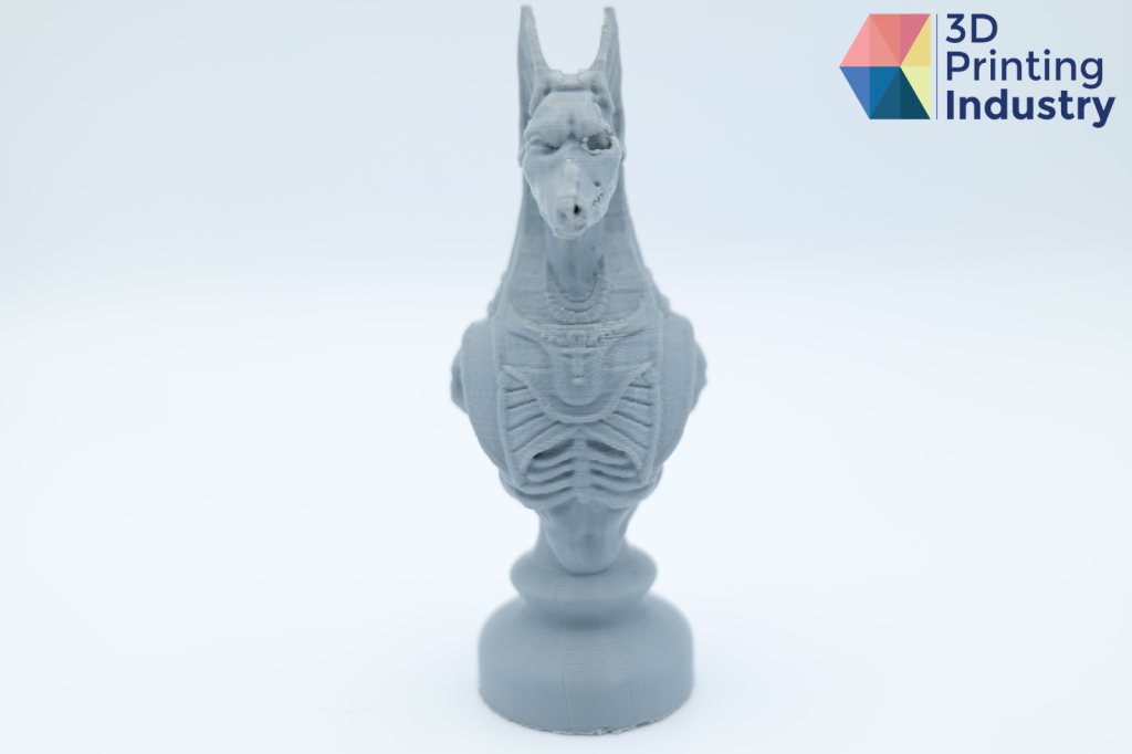 Kobra 2 Max 3D printed Anubis model. Photos by 3D Printing Industry.
