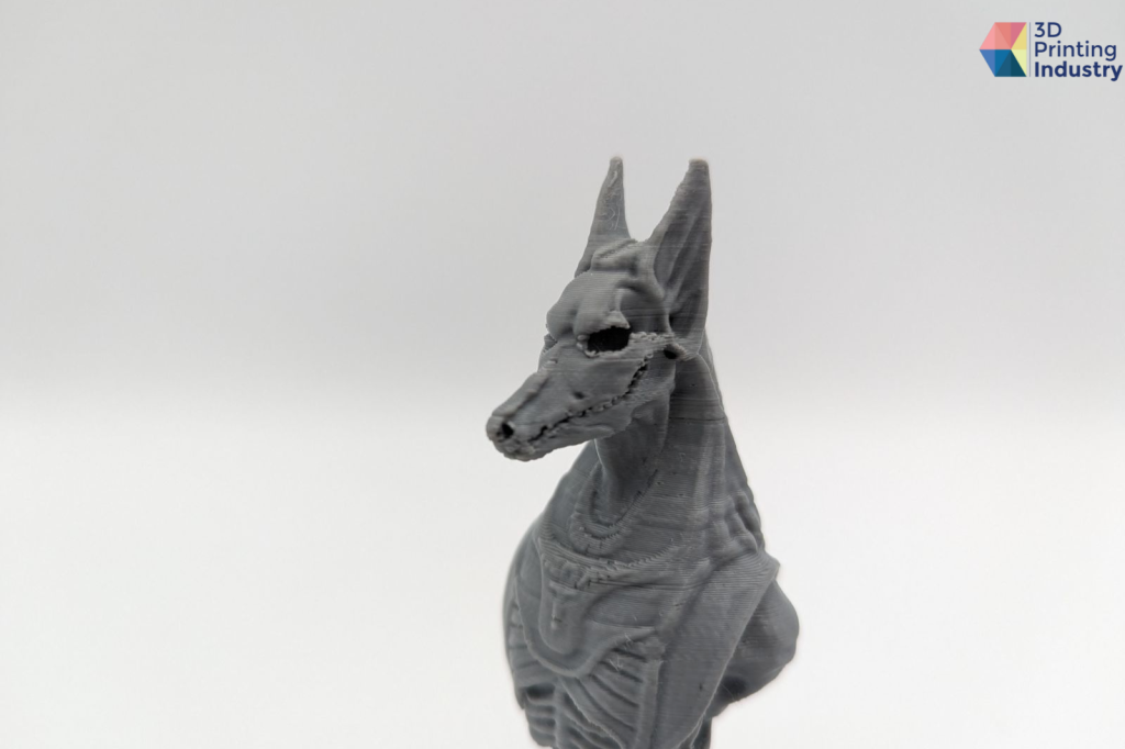 Kobra 2 Max 3D printed Anubis model. Photos by 3D Printing Industry.