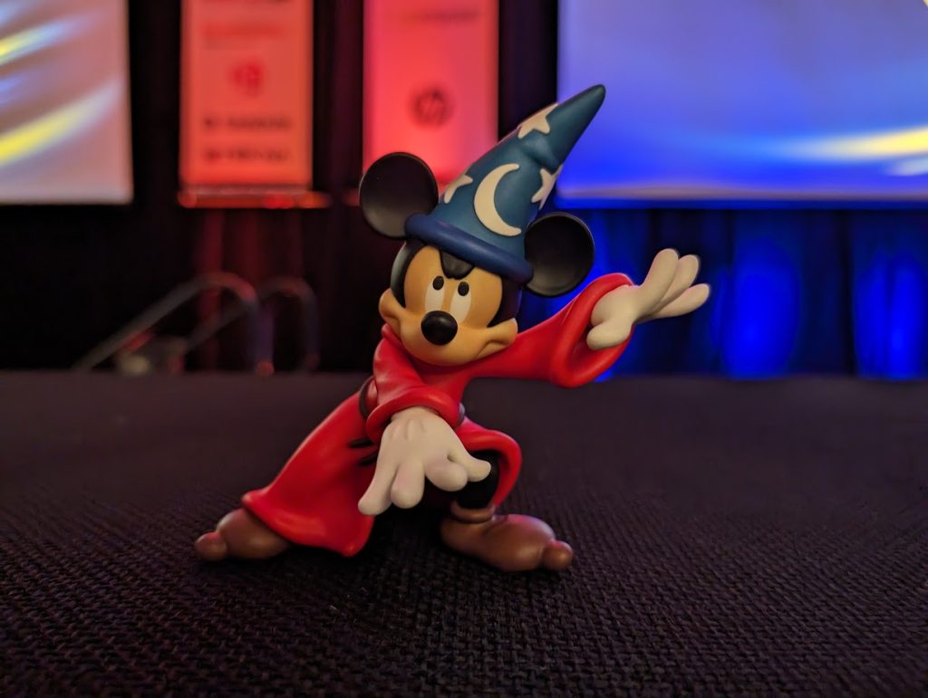 3D printed Mickey Mouse. Photo by Michael Petch.