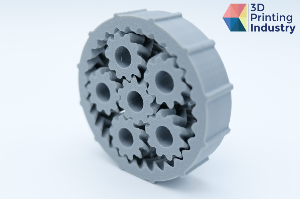 Kobra 2 Max 3D printed Planetary gear. Photos by 3D Printing Industry.