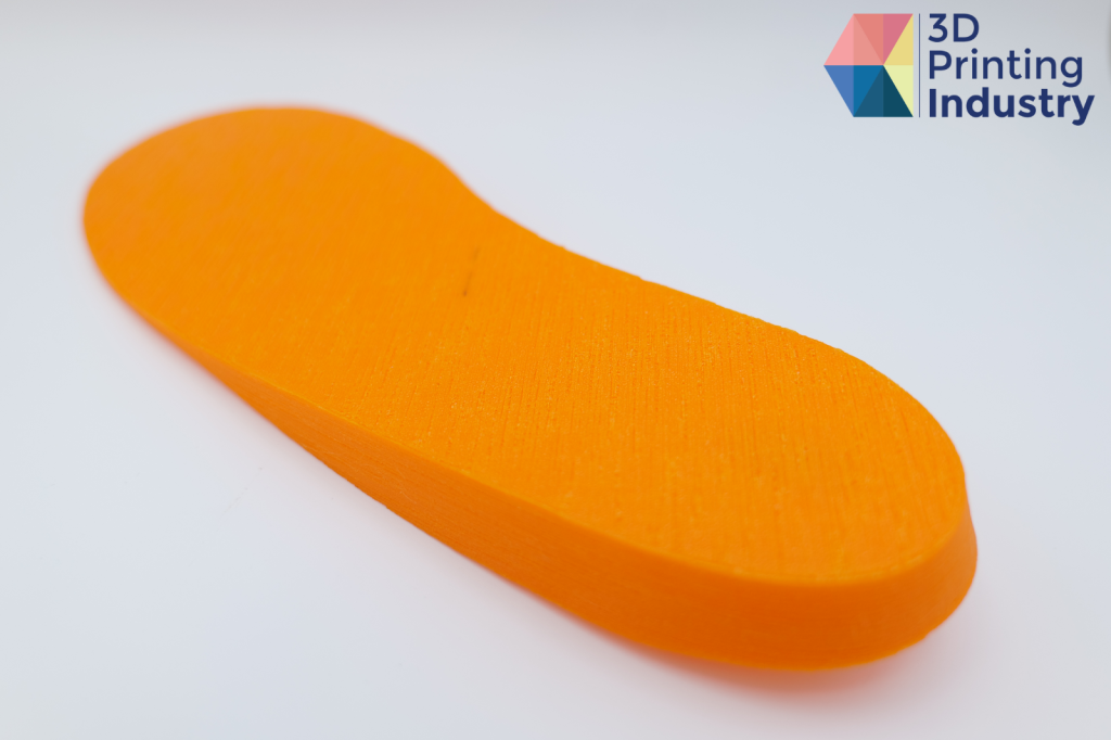 Kobra 2 Max 3D printed TPU insoles. Photos by 3D Printing industry