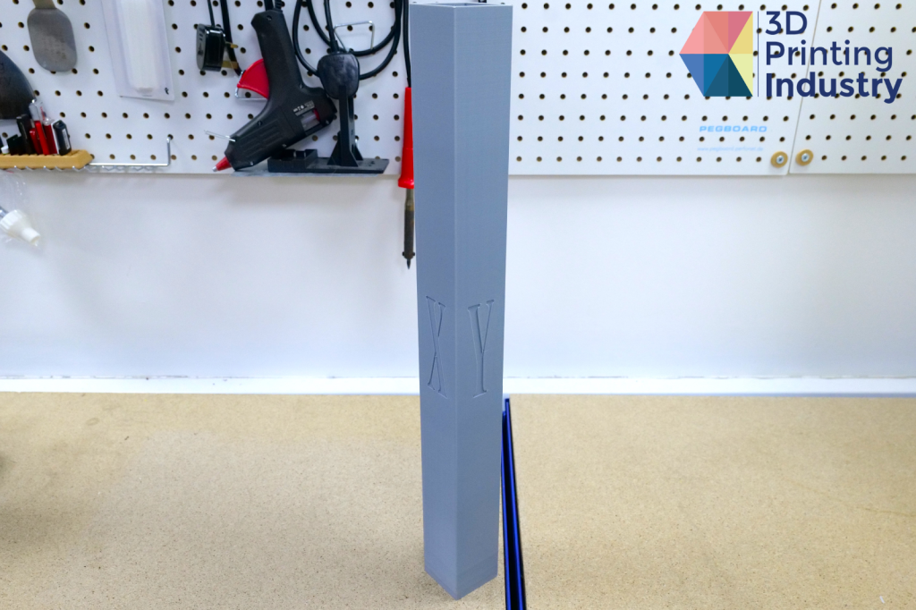 Kobra 2 Max 3D printed tower and width test results. Photos by 3D Printing Industry