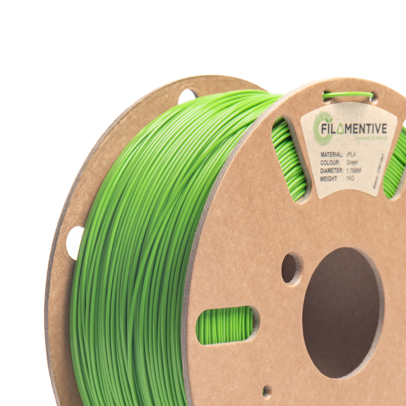 A spool of green Filamentive PLA filament. Image via Filamentive.