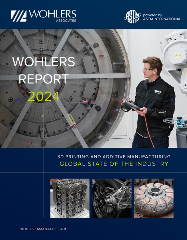Front cover of the Wohlers Report 2024. Image via Wohlers Associates.