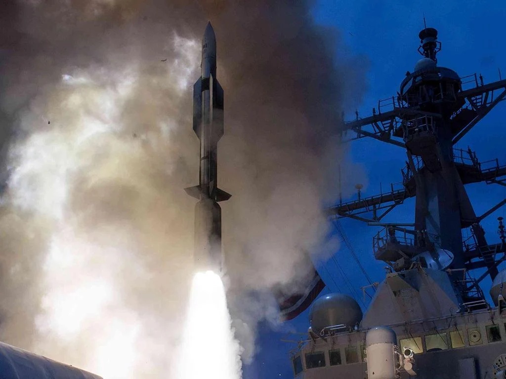 US Navy SM-6 missile. Photo via the US Navy.
