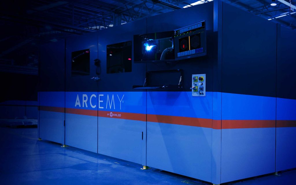 ARCEMY 2600 Small Edition 3D printer. Photo via AML3D.