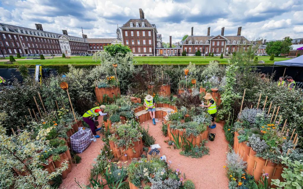 The World Child Cancer’s Nurturing Garden at the RHS Chelsea Flower Show 2024. Photo via Guy Bell/Alamy