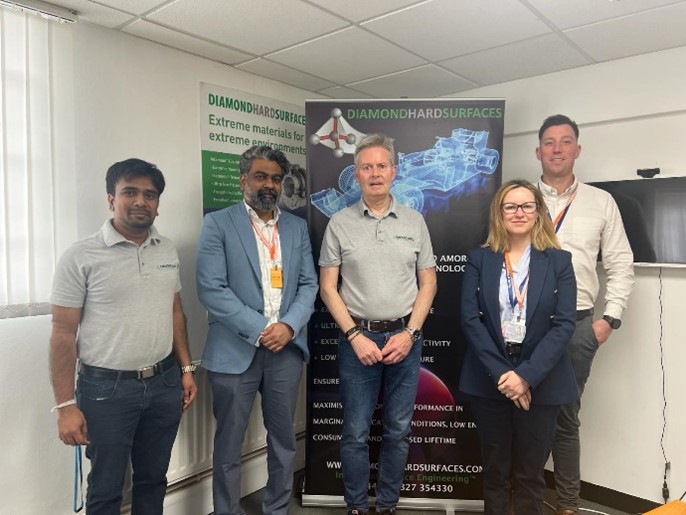 Additive Analytics and Diamond Hard Surfaces team. Photo via University of Wolverhampton.