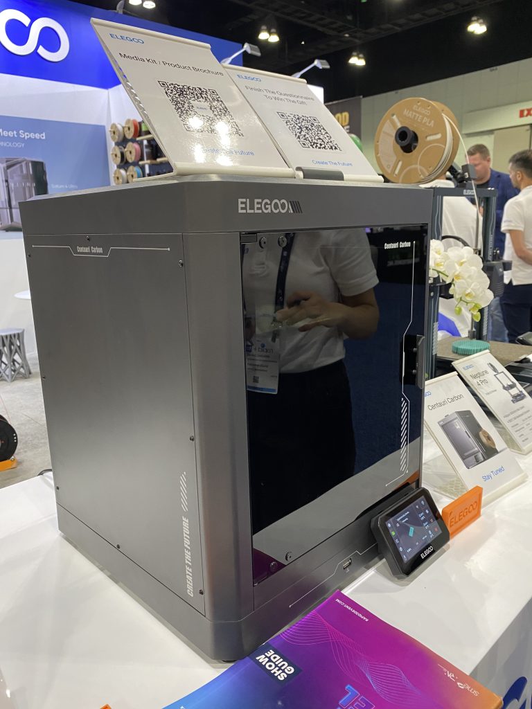 Elegoo's new FDM 3D printer. Photo by 3D Printing Industry.