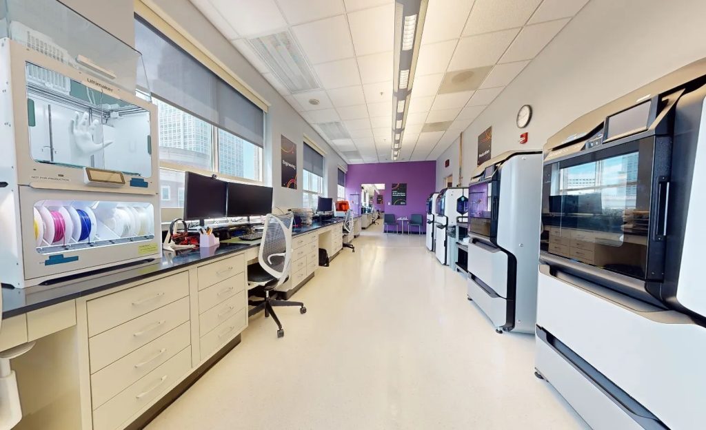 Ricoh's new medical 3D printing Innovation Studio. Photo via Ricoh