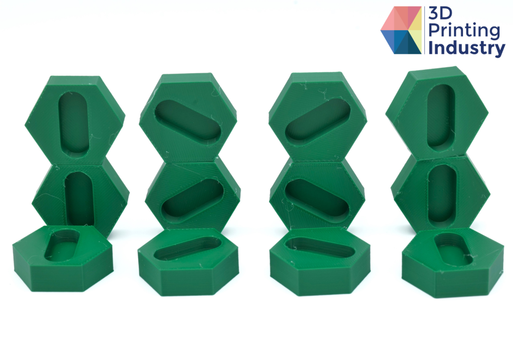 3D printed repeatability test geometries. Photos by 3D Printing Industry