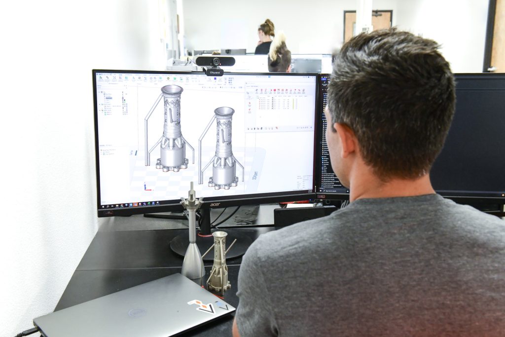 Agile Space Industries have seen a 60% to 70% reduction in overall time from build prep to machine since switching to 3DXpert. Photo via Oqton.