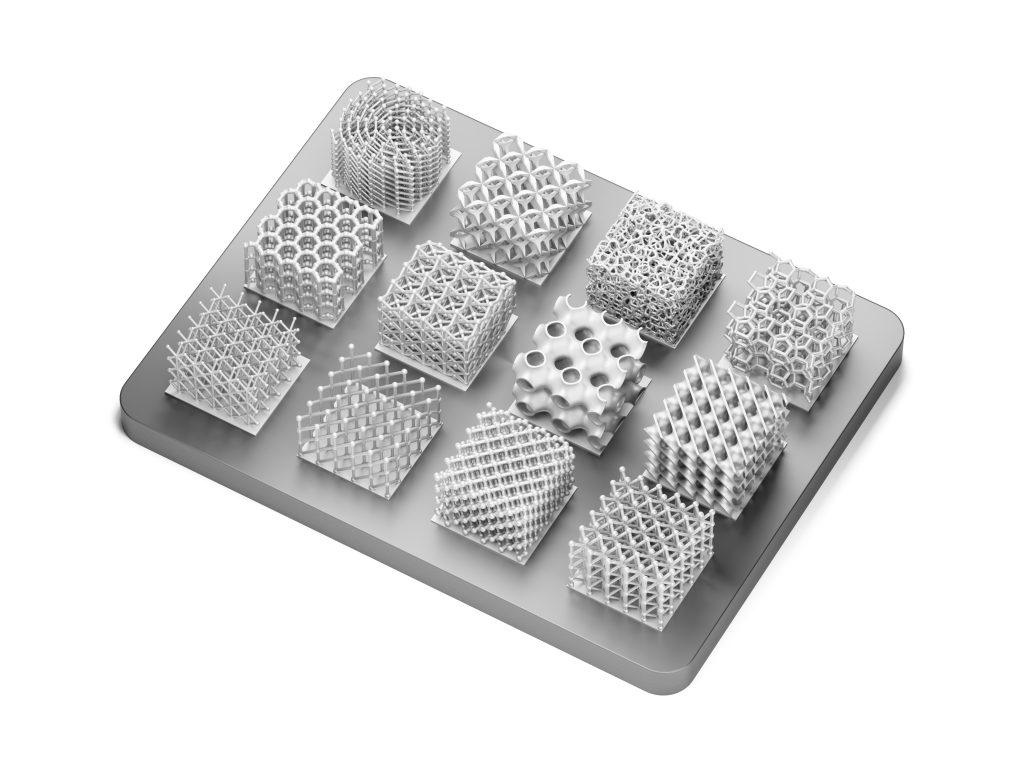 Oqton 3DXpert software makes it possible to apply different types of lattices to 3D-printed products. Image via Oqton.