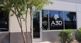 Outside A3D Manufacturing's production facility. Photo via A3D Manufacturing.