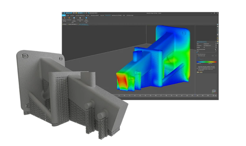 Magics 28 offers streamlined workflow and enhanced user experience. Image via Materialise.