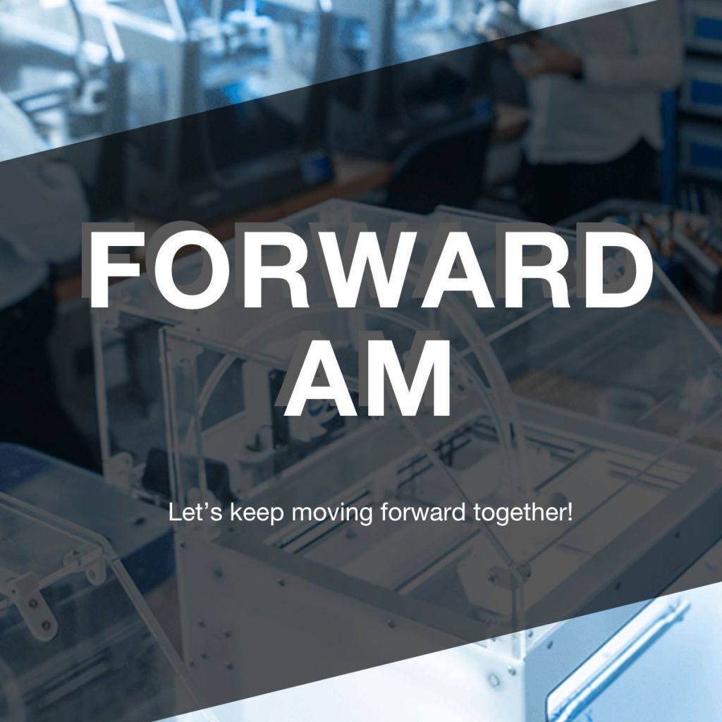 The Forward AM Technologies announcement banner. Image via BASF Forward AM on LinkedIn.