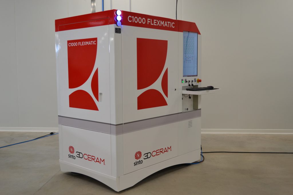 C1000 FLEXMATIC 3D printer. Photo via 3DCeram.