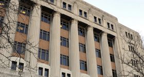 Cook County Circuit Court's Leighton criminal courthouse. Photo via Chicago Sun-Times.