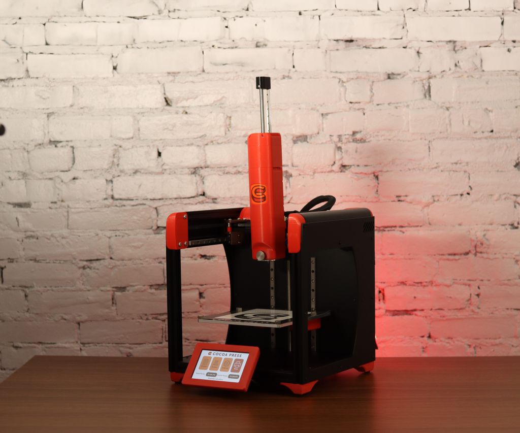 The Cocoa Press 2.0 3D printer. Photo via Cocoa Press.