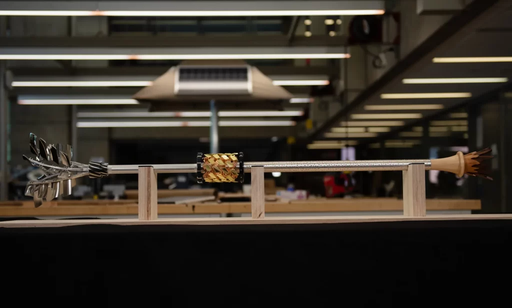 3D printed ceremonial mace. Photo via Yale University.