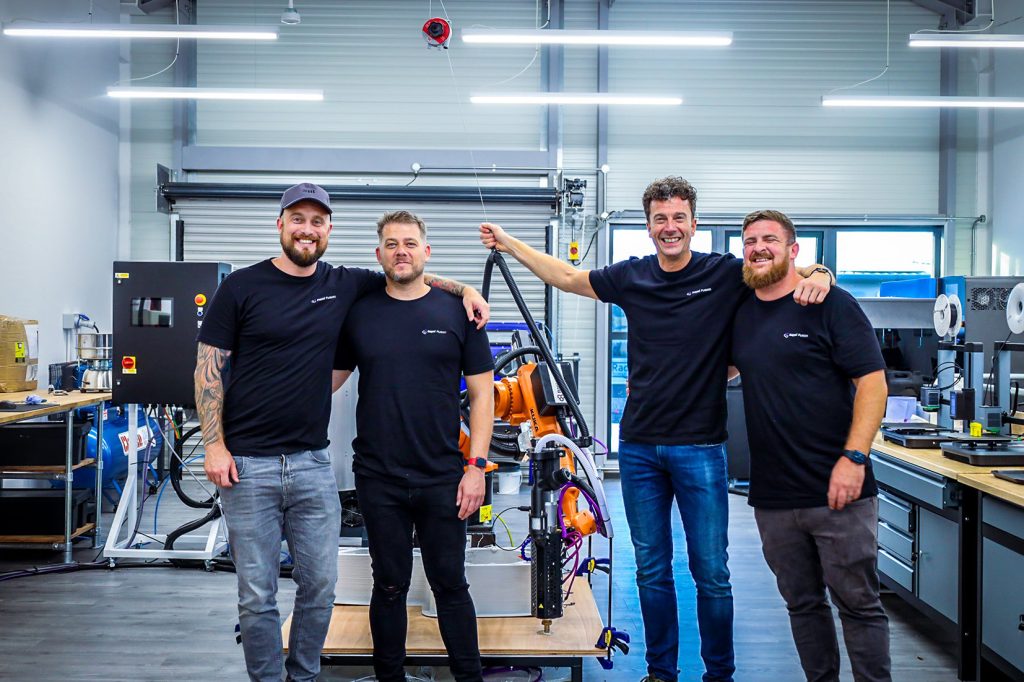 Rapid Fusion's team (left to right): Jake Hand, Oliver Coleman, Martin Wood, and Martin Jewell. Photo via Rapid Fusion.