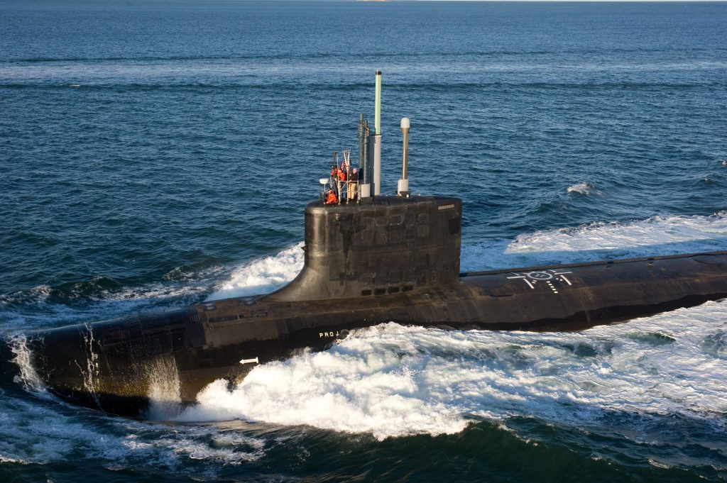 A US Navy Virginia Class submarine. Photo via the Naval Sea Systems Command (NAVSEA).