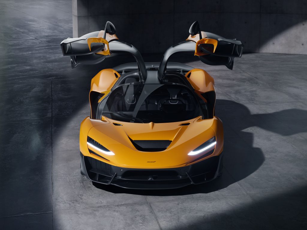 Front view of the McLaren W1 hypercar. Image via McLaren.