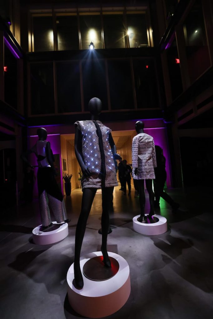 Goldstein's interactive clothing collection on display at Boston Fashion Week 2024. Photo via Goldstein.