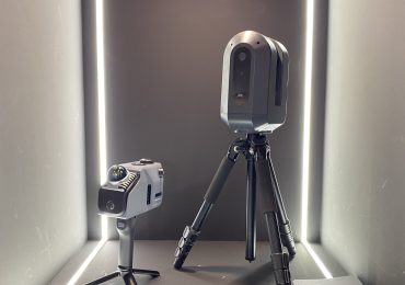 3DMakerpro's new Eagle spatial scanner (left) and future spatial scanner model (right) at Formnext 2024. Photo by 3D Printing Industry.