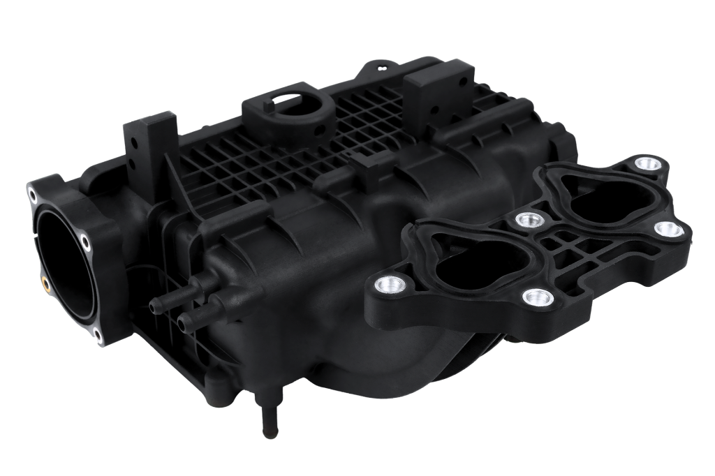 Perfect Intake Manifold: For engineers seeking the pinnacle of performance in 3D printed intake manifolds, Expert Vapor Smoothing and CNC machining offer an unparalleled solution to the already accurate Windform parts. Image via CRP Technology.