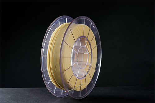 Asahi Kasei's 3D printing filament of CNF. Photo via Asahi Kasei