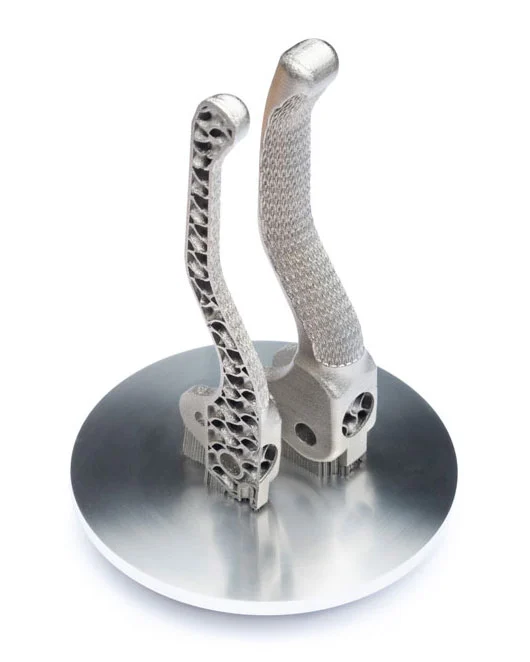 Brake lever metal parts printed using ADDiTEC’s new Fusion S system. Photo via ADDiTEC.