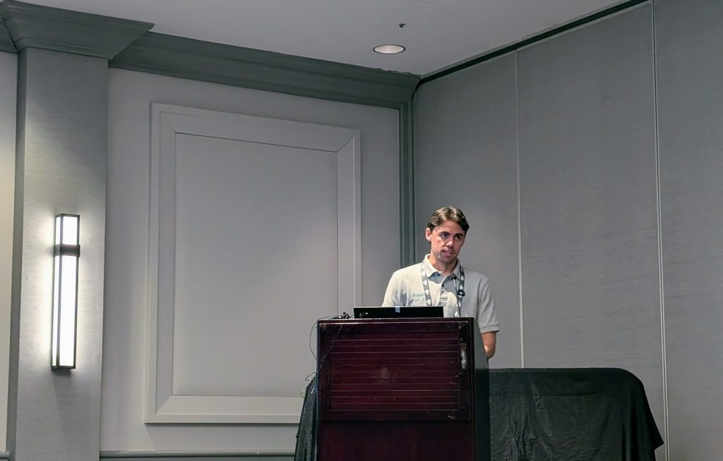 Garrett Clyma from Flow Science. Photo by Michael Petch.