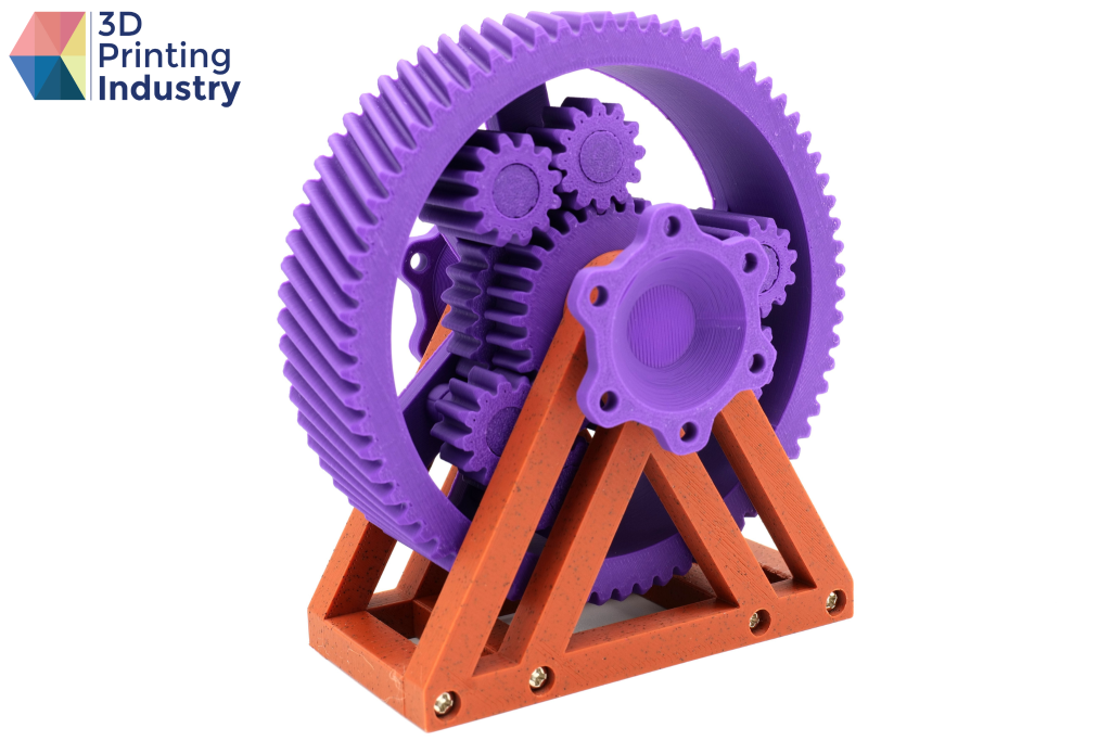 3D printed ABS spur gear. Photo by 3D Printing Industry.