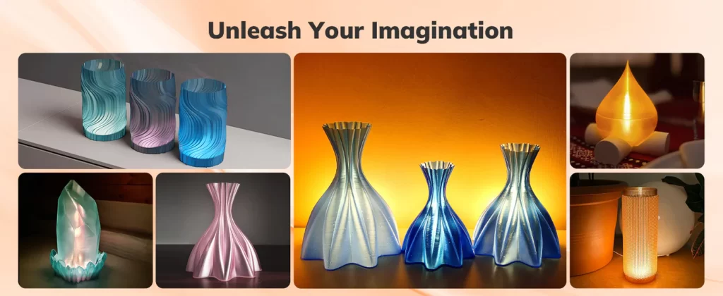 Various translucent designs created using Amolen’s new Transparent TPU Series. Photo via Amolen.