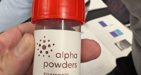 Alpha Powders Foamide sample. Photo by Michael Petch.