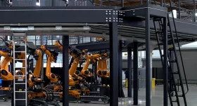 DAPS in use during vehicle assembly at Divergent Technologies’ facility. Photo via Divergent Technologies.