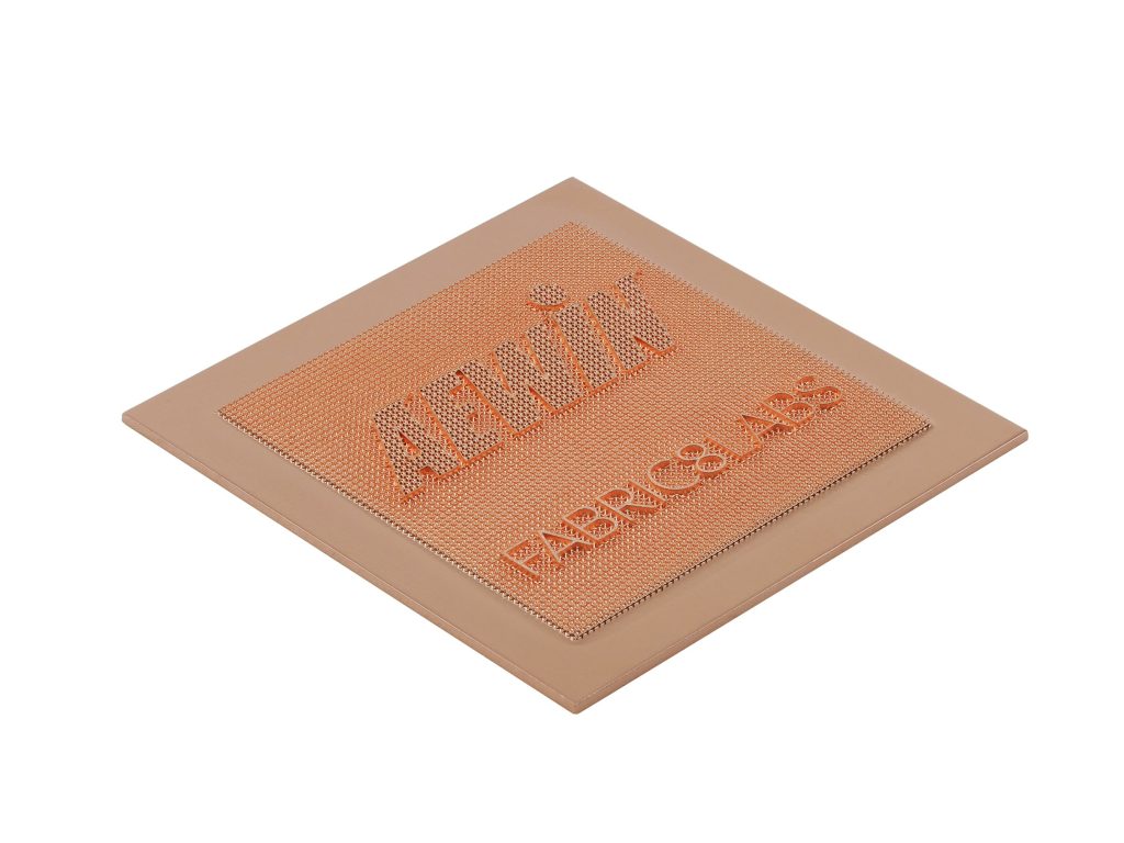 ECAM enables high-resolution, customized designs. Photo via Fabric8Labs. .Photo via Fabric8Labs.